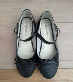 HELLO KID'S ブラック フォーマルシューズ 22.0cm