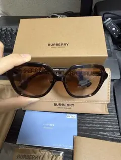 BURBERRY ベッコウ　サングラス 付属品完備 BURBERRY サングラス べっ甲柄 ケース付き - メルカリ