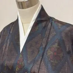 KN6775 大島紬 身丈159.5cm 着物 正絹のサムネイル