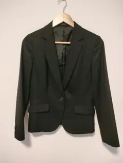 美品✨ コムサイズム 黒 ストライプ ビジネスジャケット スーツ ジャケット