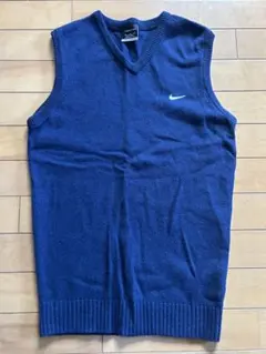 Nike ネイビー Vネック ベスト　メンズ　ゴルフウェア