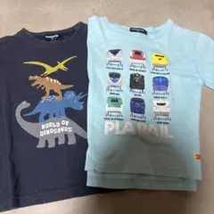 kladskap Tシャツ 2枚セット 100cm 恐竜 プラレールのサムネイル