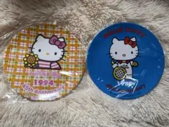 ハローキティ 45周年記念プレート2枚セット　メラミンプレート　キティ
