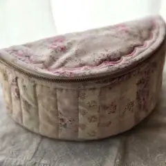まゆみちゃん様専用　パッチワーク　ハーフドラムポーチ　ハンドメイド