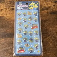 ディズニー リトルグリーンメンPUKUPUKU SEAL ぷくぷくシール