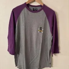 古着 00s STUSSY ステューシー ラグラン7分袖T XL