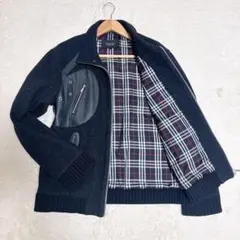 2268 【美品】BURBERRY BLACK LABEL 切替えジャケット