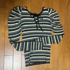 SLY_2WAY BORDER トップス