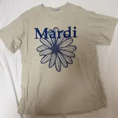 【1回着用済】Mardi 花柄プリント 半袖Tシャツ ベージュのサムネイル