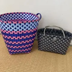 【セット】収納入れもの　カゴバック