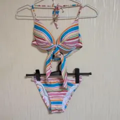 BeachQueen　ビーチクイーン　ビキニ　水着　セパレート　М　ボーダーのサムネイル