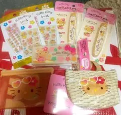 日焼けキティ ハローキティ 人気の ７点 セット セリア