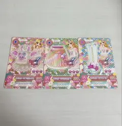 アイカツカード 星宮いちご エンジェリーベアコーデ 3点セット 排出版