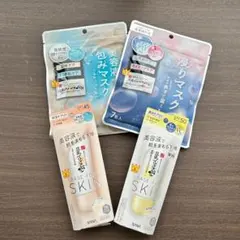 <超お得！新品・未使用>なめらか本舗美容液化粧下地＆美肌マスク4点詰め合わせ