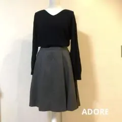 美シルエット♡アドーア　上品ふんわりボリュームスカート　ウール99%のサムネイル