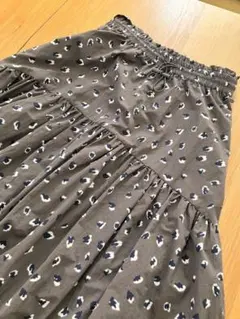 レオパード柄ティアードロングスカート　ユナイテッドアローズ