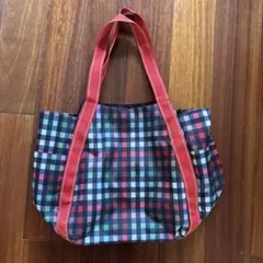 なち様専用です アーノルドパーマー　チェック柄ナイロン手提げ袋