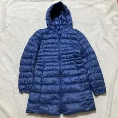UNIQLO ウルトラライトダウン　ロングジャケット ブルー　S