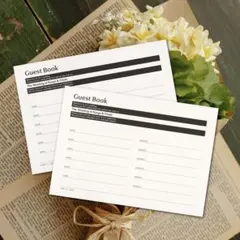 1枚200円芳名帳 No. 295 イソップ風　Aesop風　ゲストブック