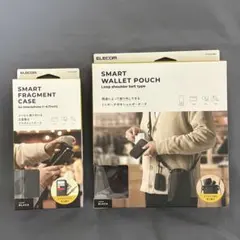 エレコム　 スマートウォレットポーチ と ウォレット フラグメントケースのセット
