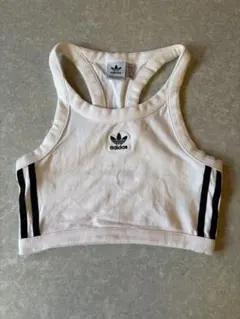 お値下げ！adidas ホワイト ストライプ タンクトップ S