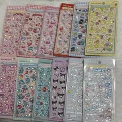 【匿名配送】ボンボンドロップシール風 サンリオ 12セット