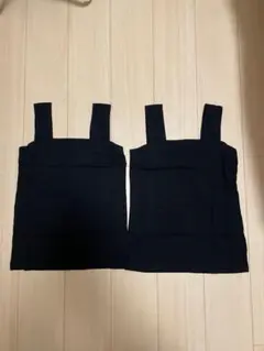 黒 タンクトップ 2枚セット