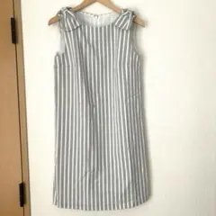 ROPE PICNIC ロペピクニック　ロングワンピース　グレー　ホワイト