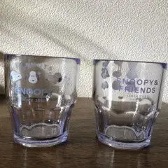 スヌーピー クリアプラカップ2個セット