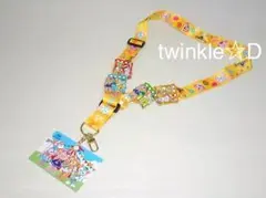 ダッフィーフレンズ ストラップ ピンバッチ 4個 ネックストラップ 香港ディズニ