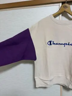 Champion クルーネック トレーナー ベージュ/紫/青 値下げ交渉可