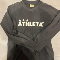 ATHLETA 黒 ロゴ入りシャツ