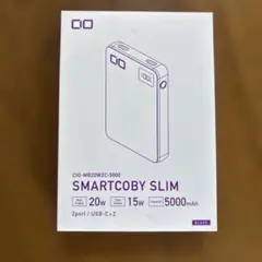 CIO モバイルバッテリー 5000mAh 20W USB-C×2 ブラック