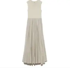 【美品】SNIDEL ノースリーブロングワンピース ベージュ