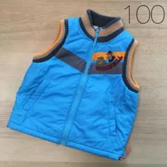 ダウン風ベスト　リバーシブル　裏フリース　100㎝　ティンカーベル