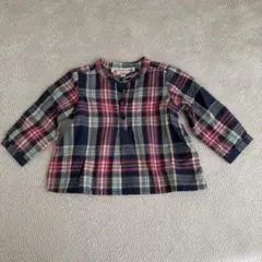 Bonpoint チェック柄 長袖シャツ