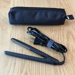 Adetsuya ミニヘアアイロン 2way 軽量 海外対応 ポーチ付 前髪用