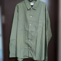 coen メンズ 長袖シャツ オリーブ XL