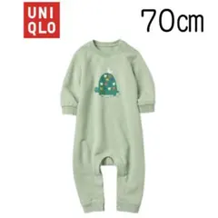 【新品未使用】ユニクロ ベビー スウェットカバーオール(長袖) 70