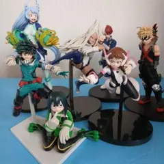 僕のヒーローアカデミア　フュギュア7体組　緑谷出久、爆豪勝己、轟焦凍、麗日お茶子