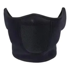 フェイスマスク　バイク　ハーフマスク　ブラック　ウインタースポーツ