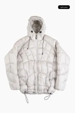 【ALAND購入】ルーズフィット キルティングフード中綿ジャケット