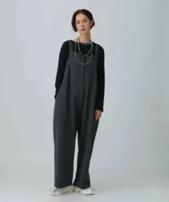 2WAY裏毛オールインワン