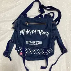 2wayデニムバッグ　hellcatpunks ショルダー/リュック