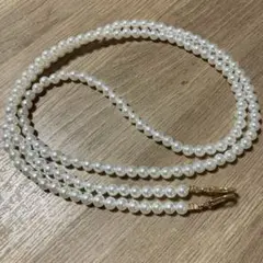 パール スマホ ショルダー ストラップ ホワイト