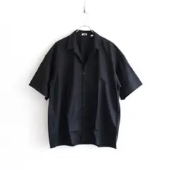新品タグ付 24ss MHL リネンコットンオープンカラーシャツ 1 黒 - メルカリ