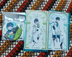 ブルーロック アクロバットサッカー缶バッジ ナムコ カード【潔世一＆糸師凛】