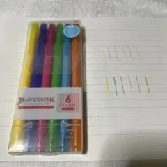未使用に近い❗️【PLAY COLOR K】6色マーカー
