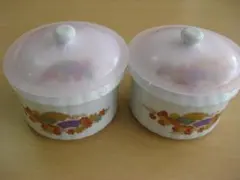 錦松梅　ふた付き器　2ケセットのサムネイル