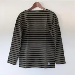 【カーキ×ブラック】 ORCIVAL バスクシャツ サイズ3 オーシバル